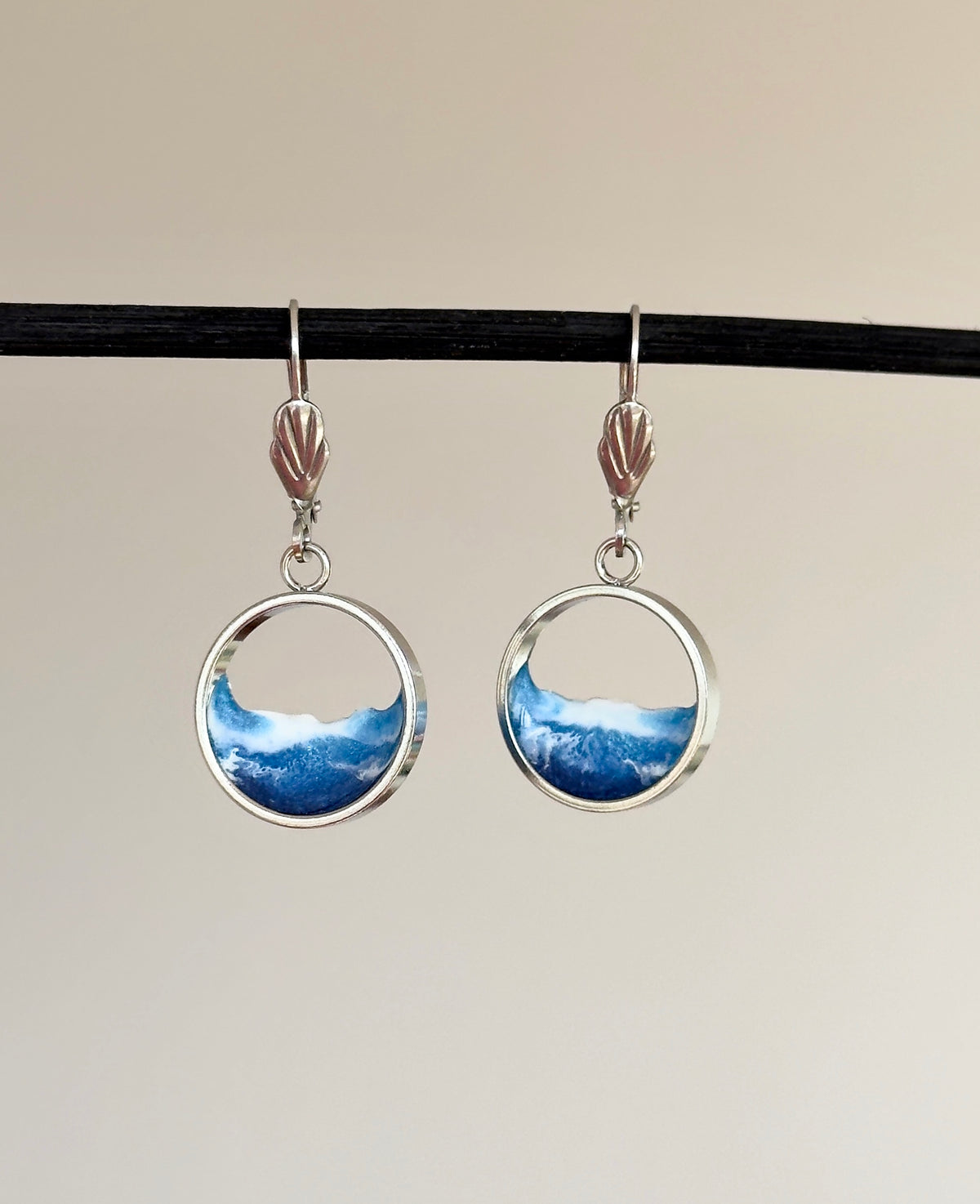 "The Sea" Stainless Steel Wave Earrings