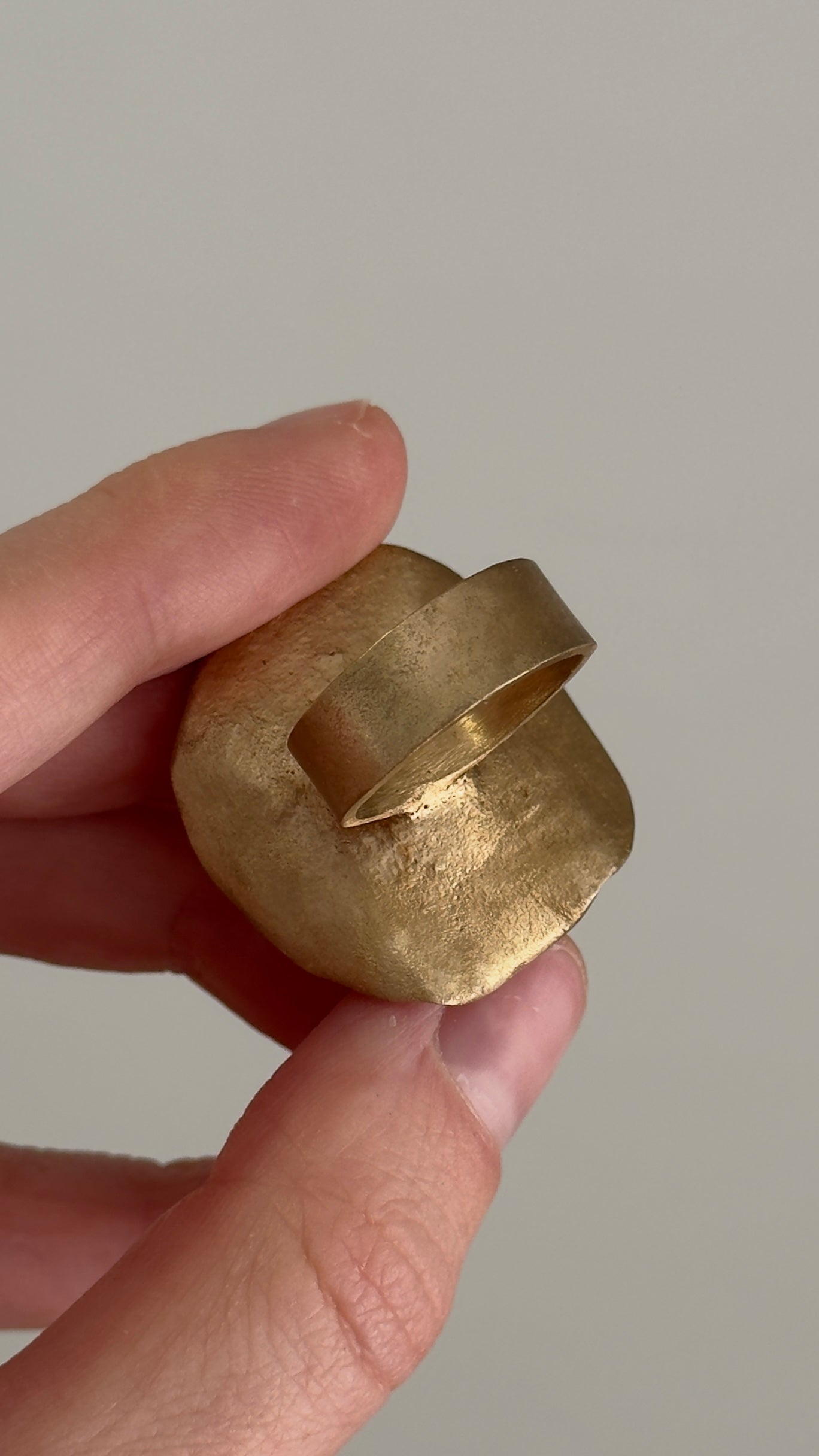 Bronze ring with a whale