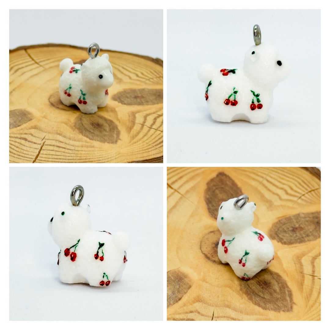 All pendants feature a miniature sheep animal and are hand-painted.