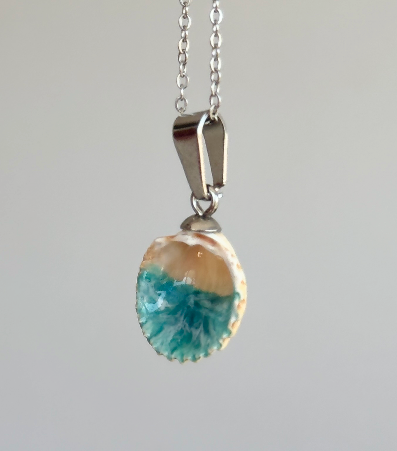 Shell pendants with the sea inside