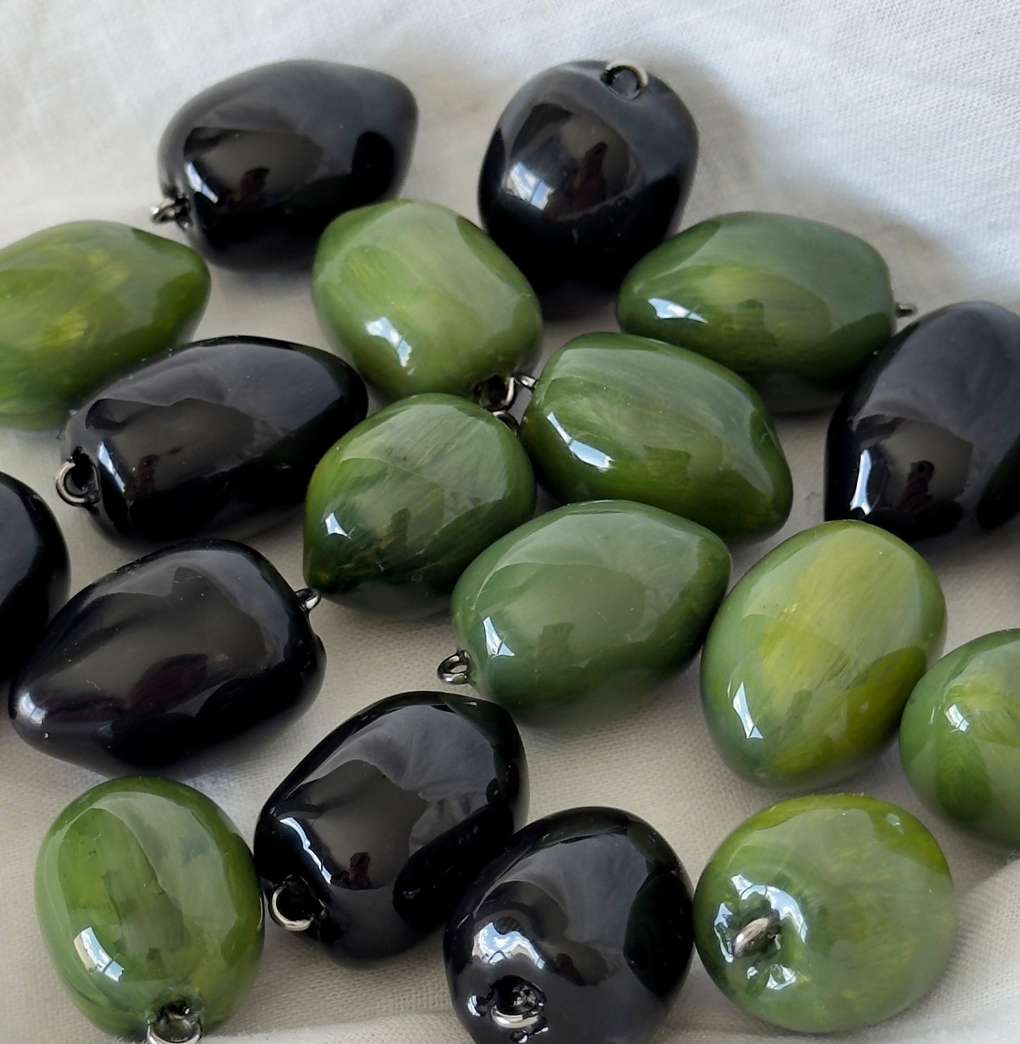 Charm de aceituna / Collar de aceituna de acero inoxidable