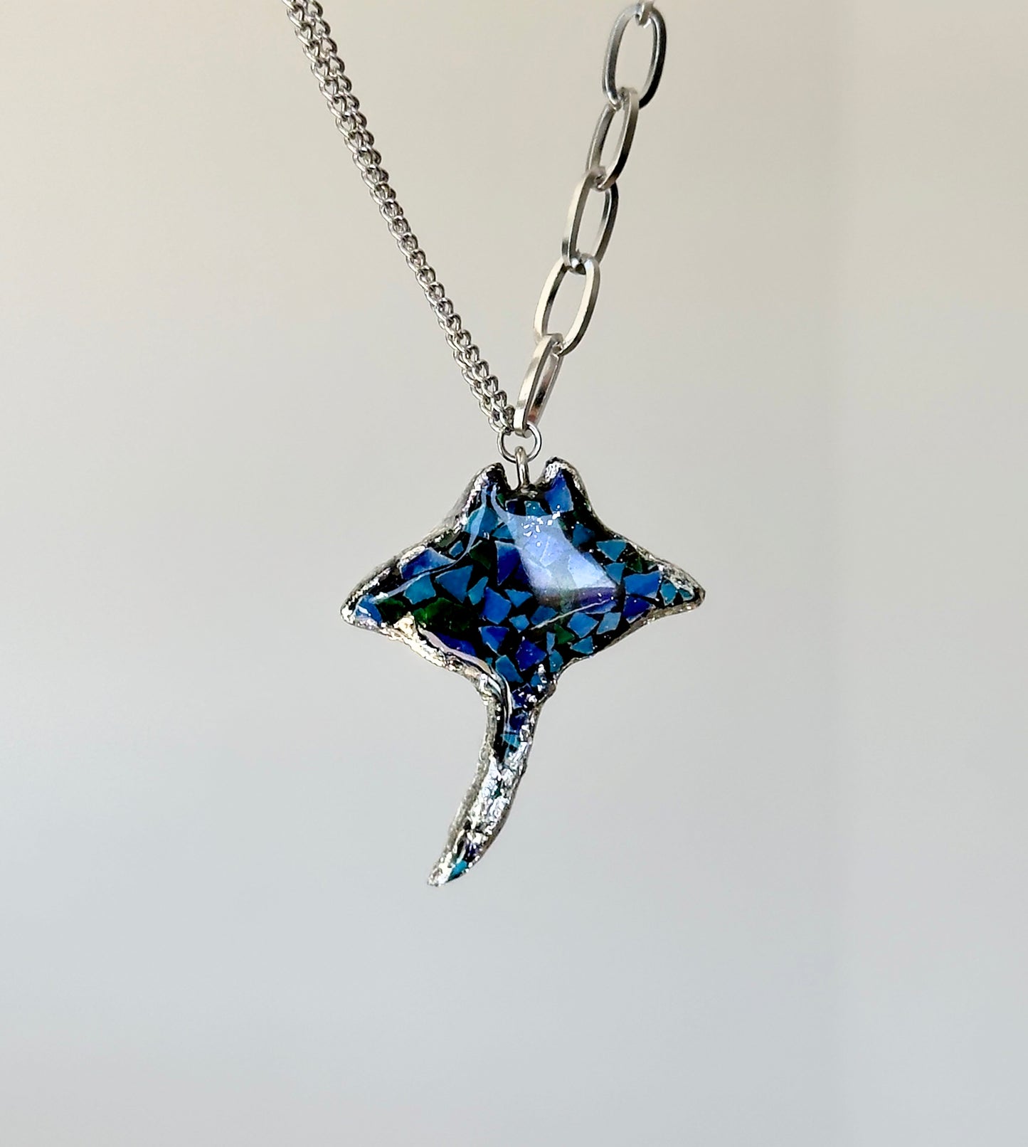 Mosaic pendant necklace