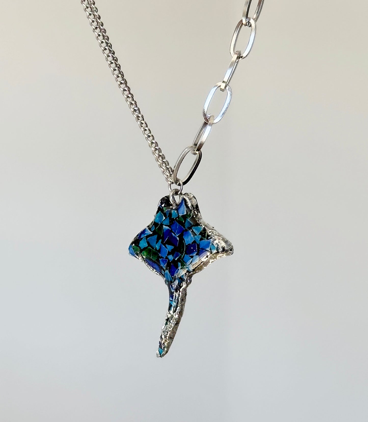 Mosaic pendant necklace