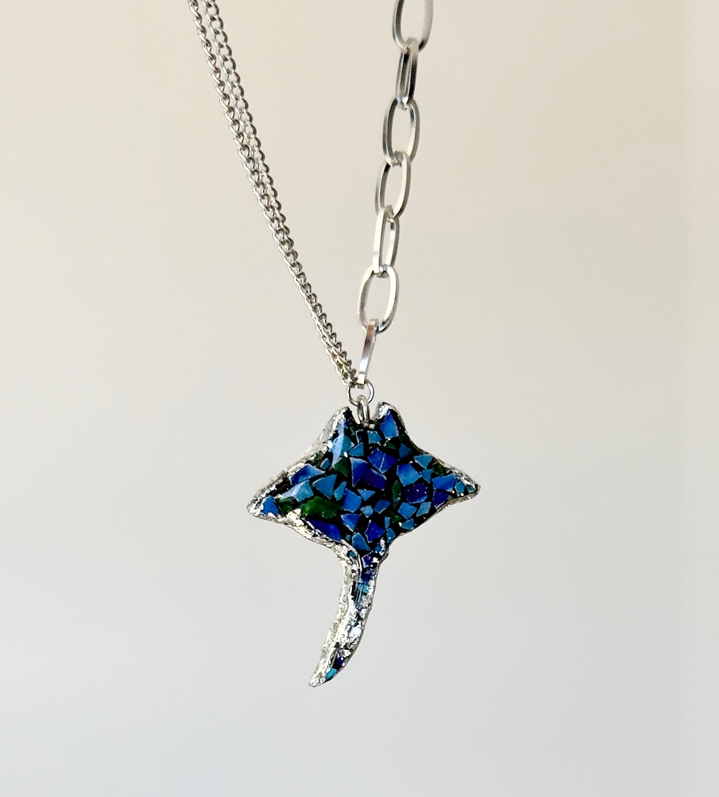 Mosaic pendant necklace