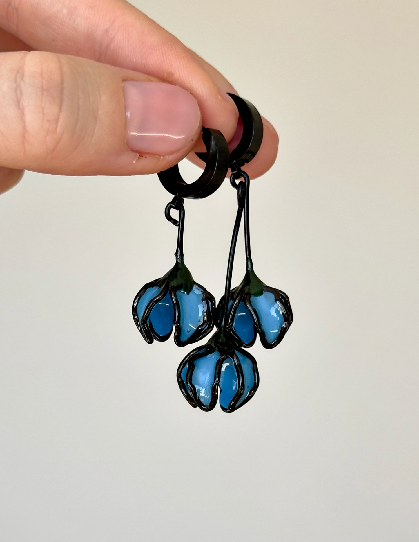 Pendientes con flores pequeños