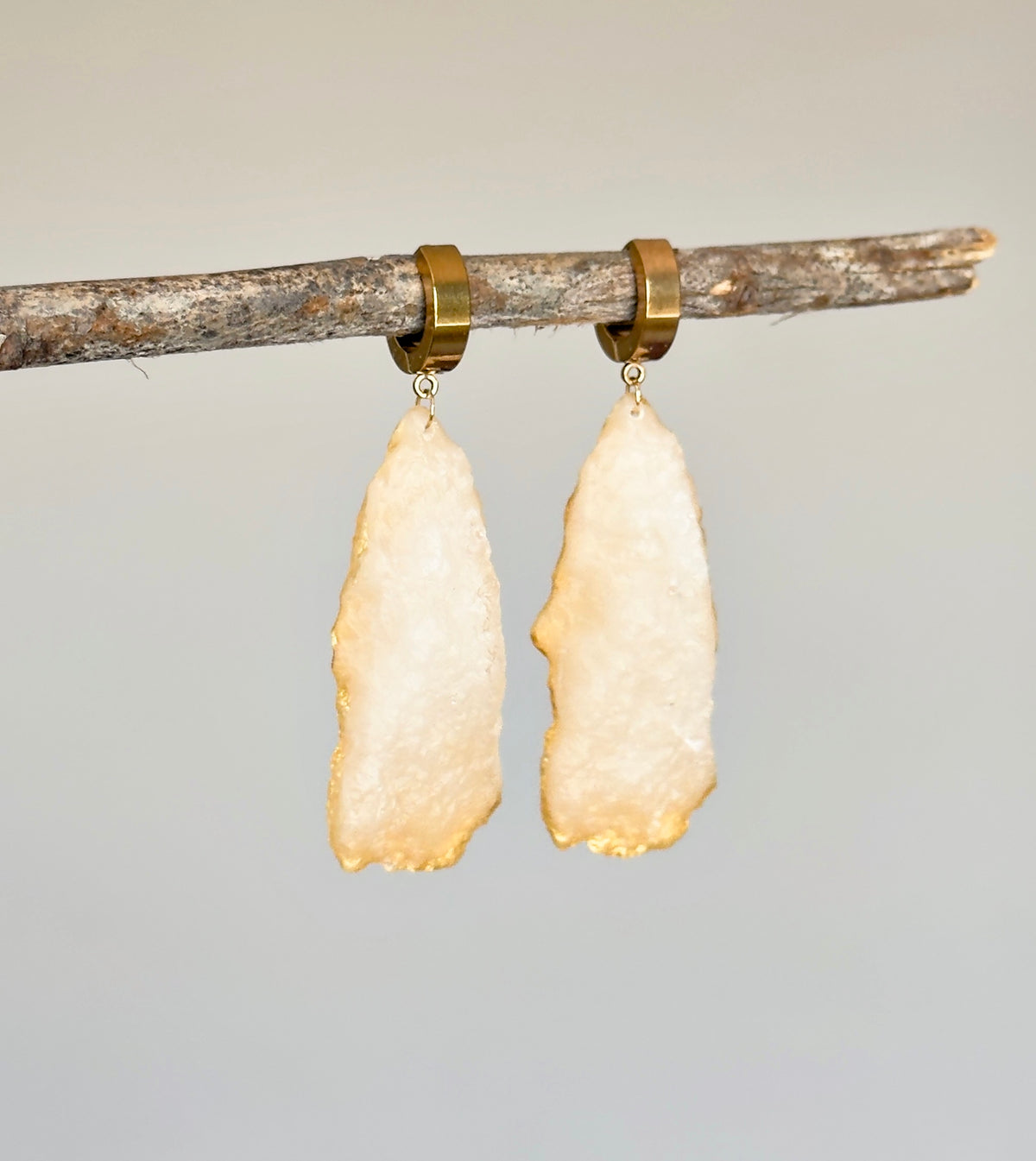 Pendientes con imitación de cristales