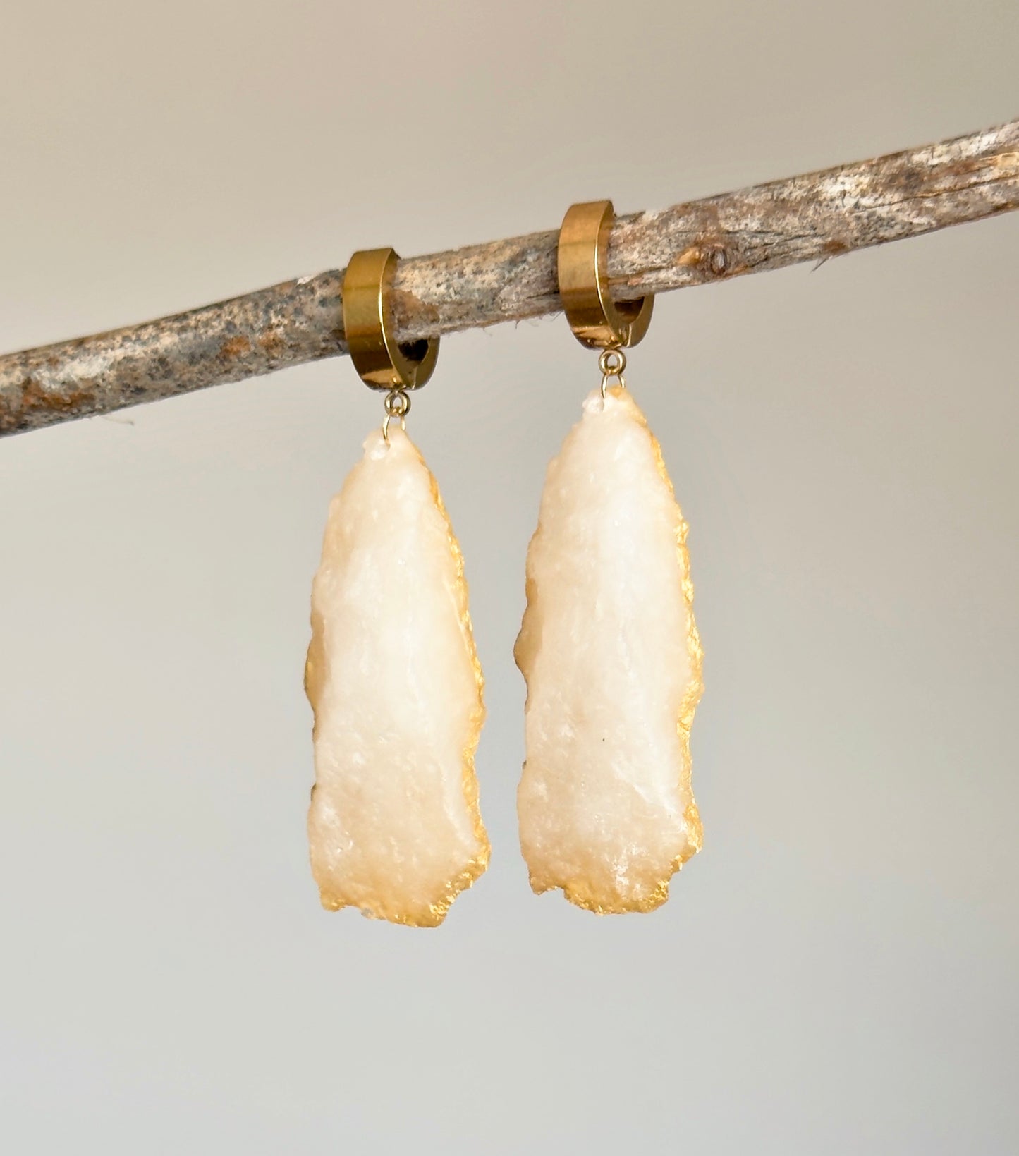 Pendientes con imitación de cristales