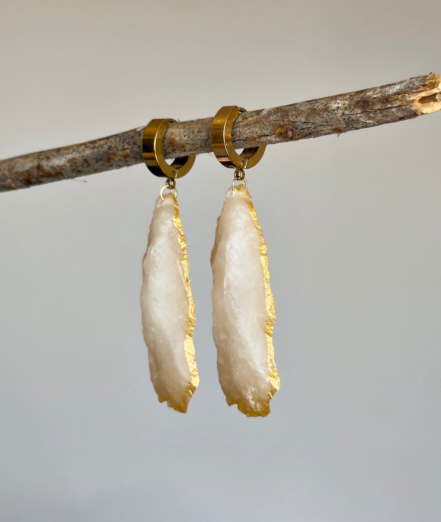 Pendientes con imitación de cristales