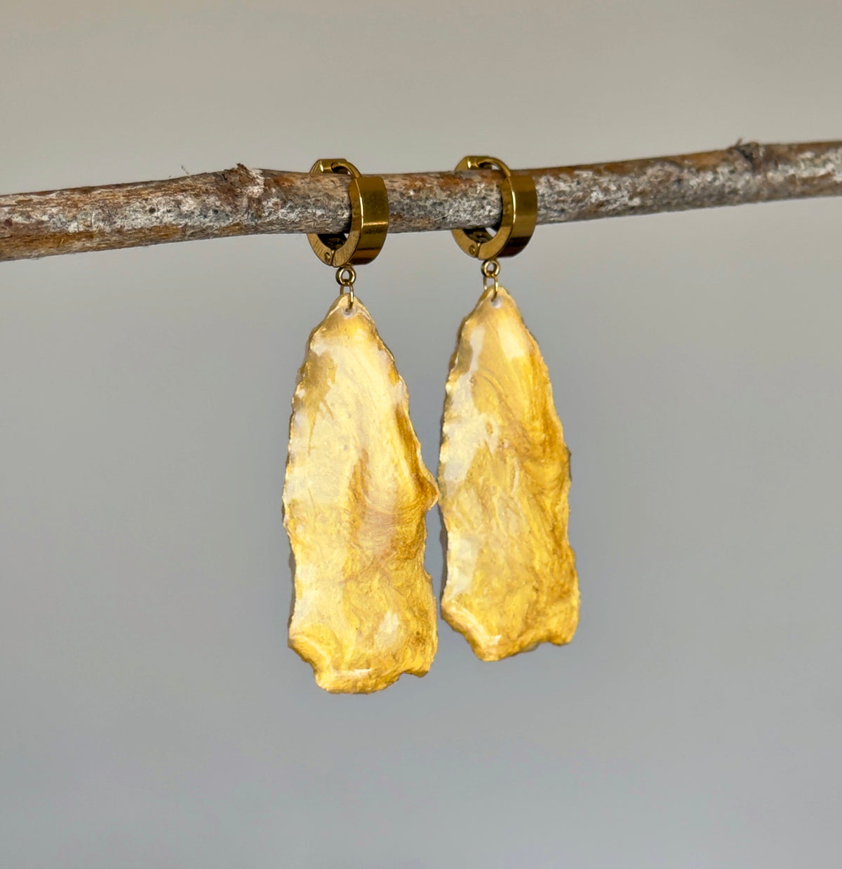 Pendientes con imitación de cristales