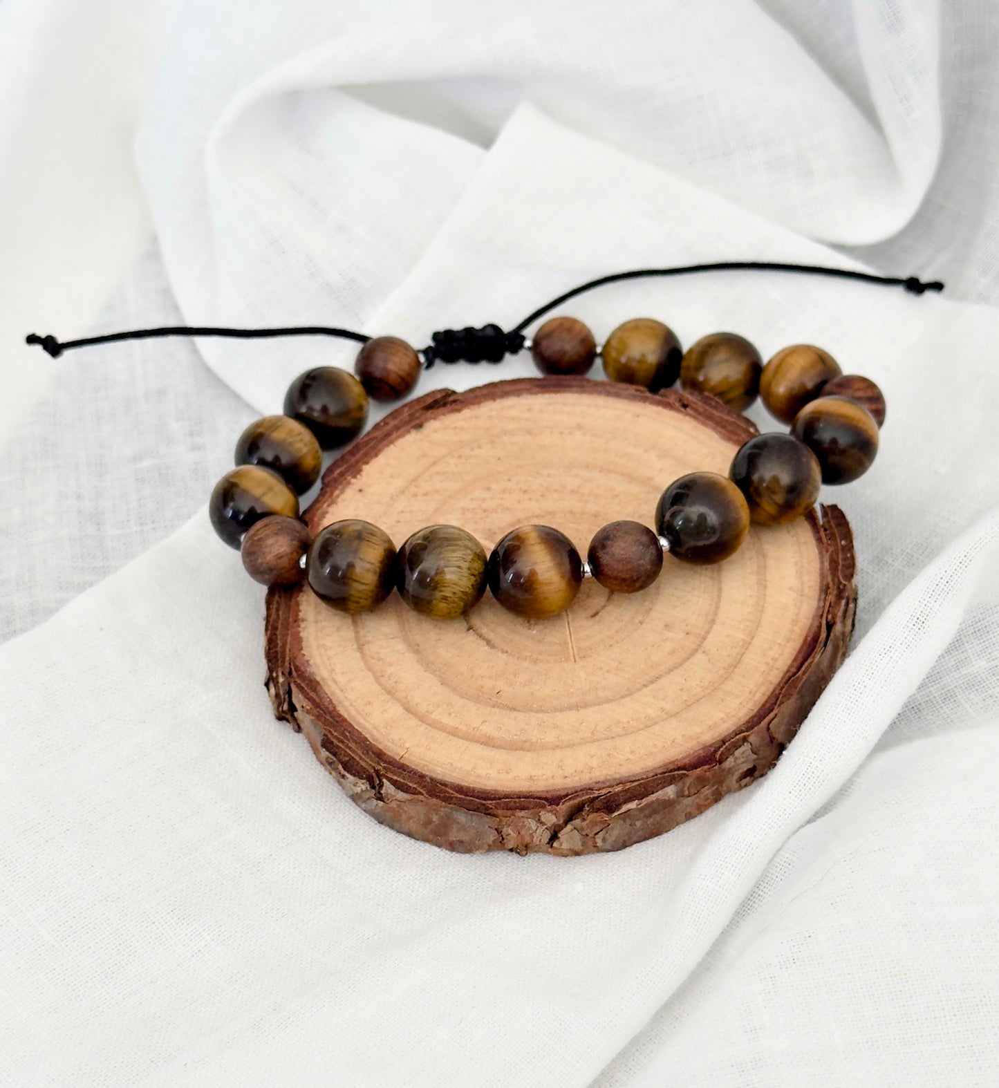 Pulsera para hombre con piedras naturales