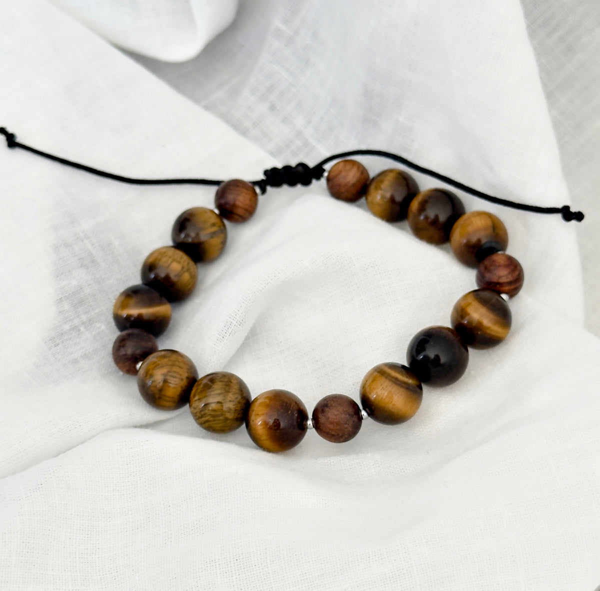 Pulsera para hombre con piedras naturales