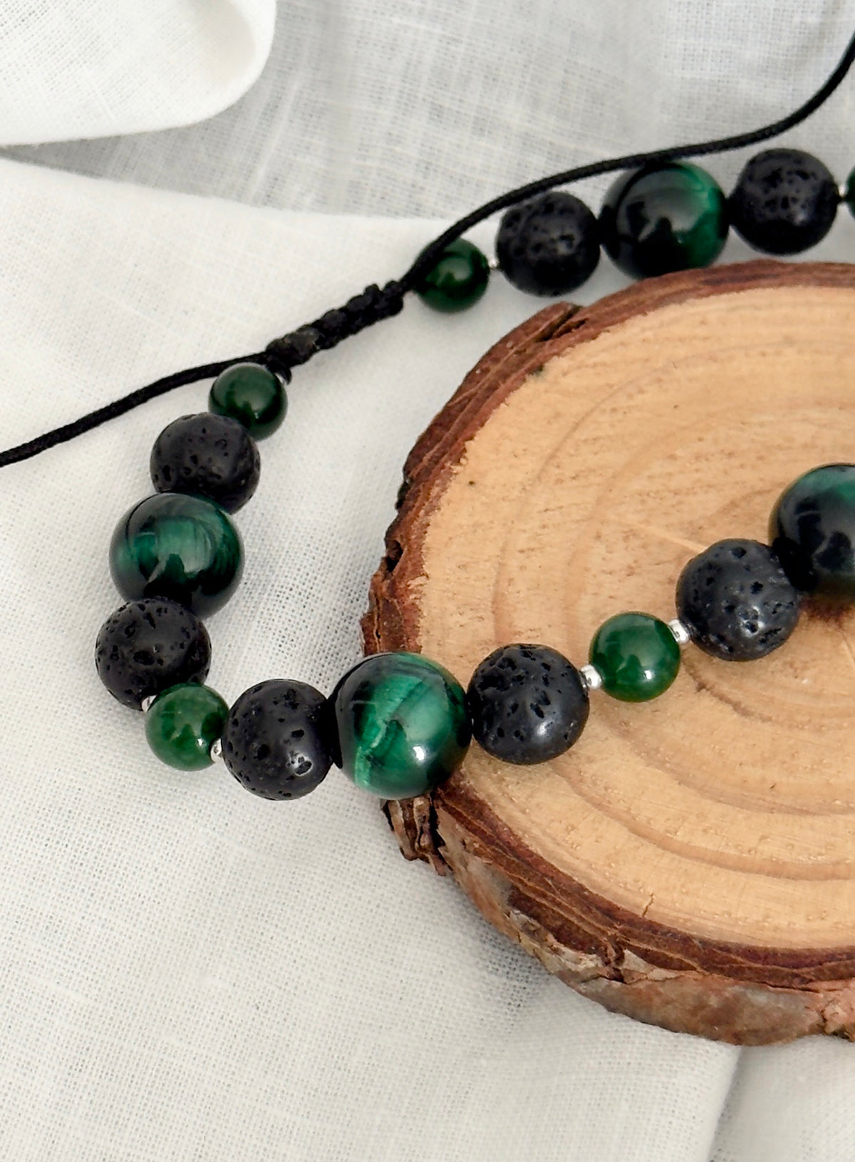 Pulsera para hombre con piedras naturales
