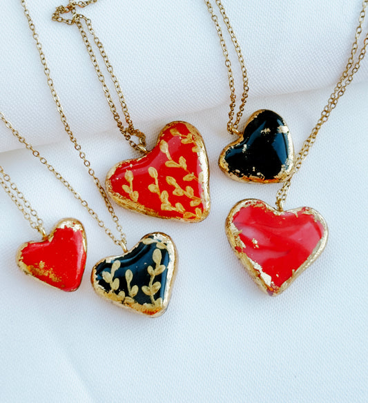 Colgantes en forma de corazón