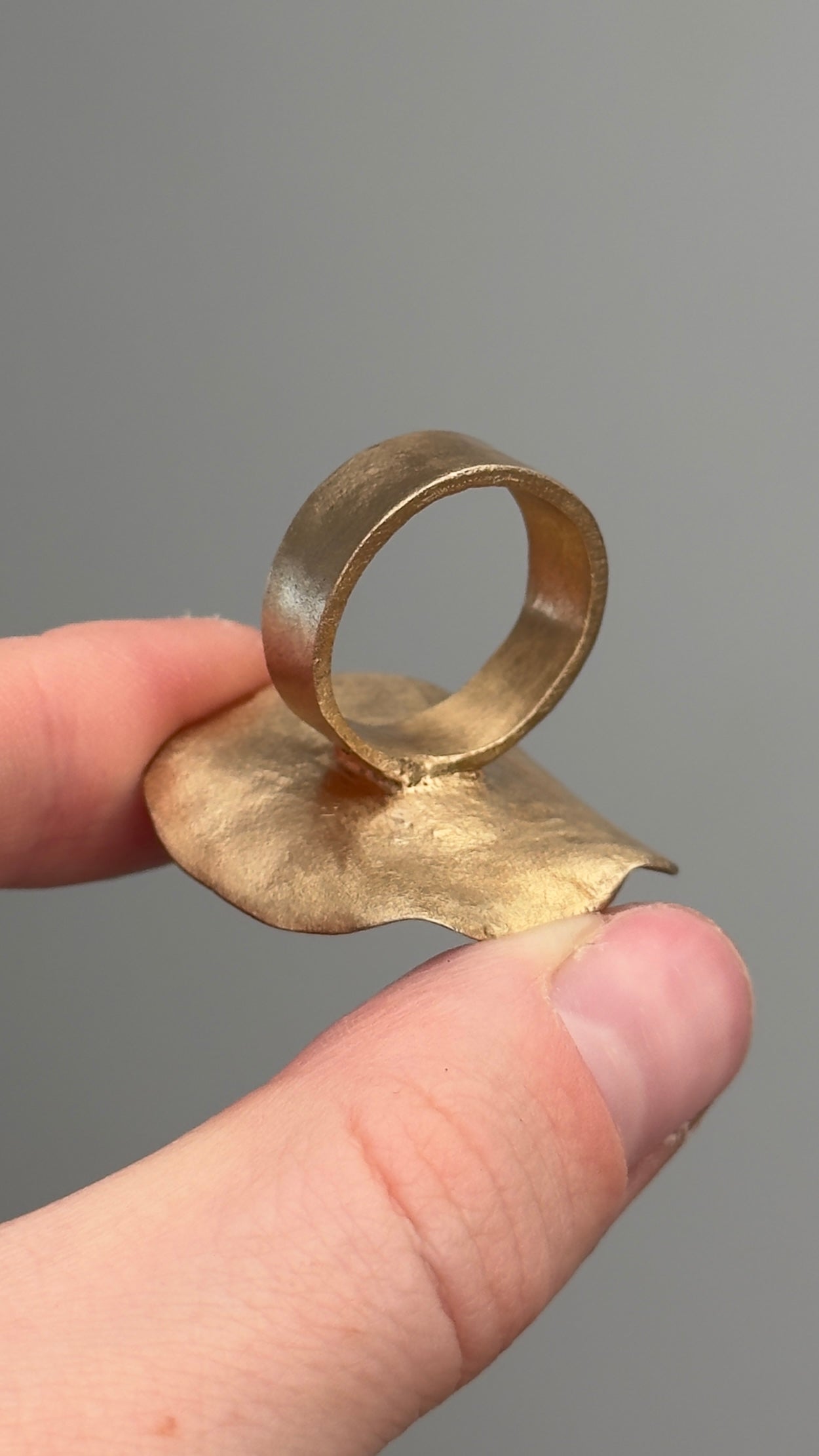 Bronze ring with a whale