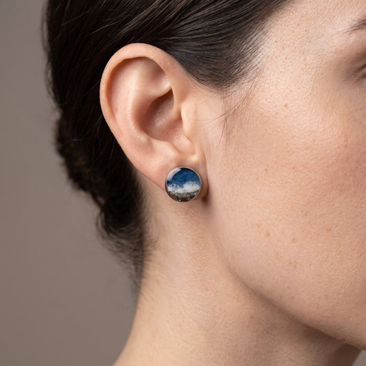 "El Mar" Pendientes de acero inoxidable con motivos marinos