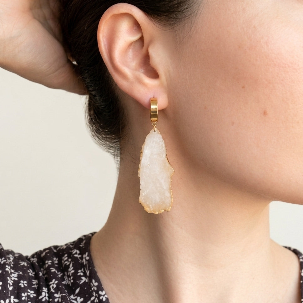 Pendientes con imitación de cristales