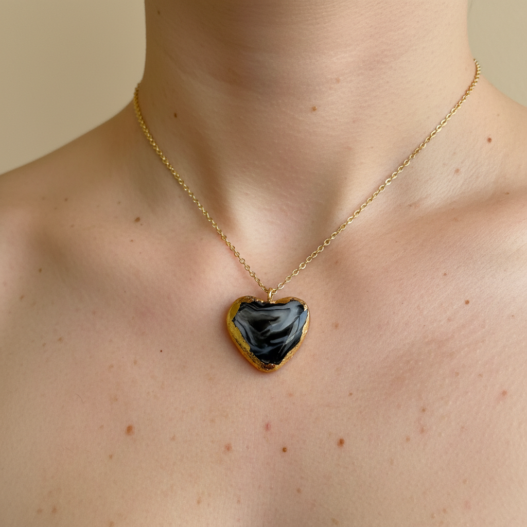 Heart-shaped pendants