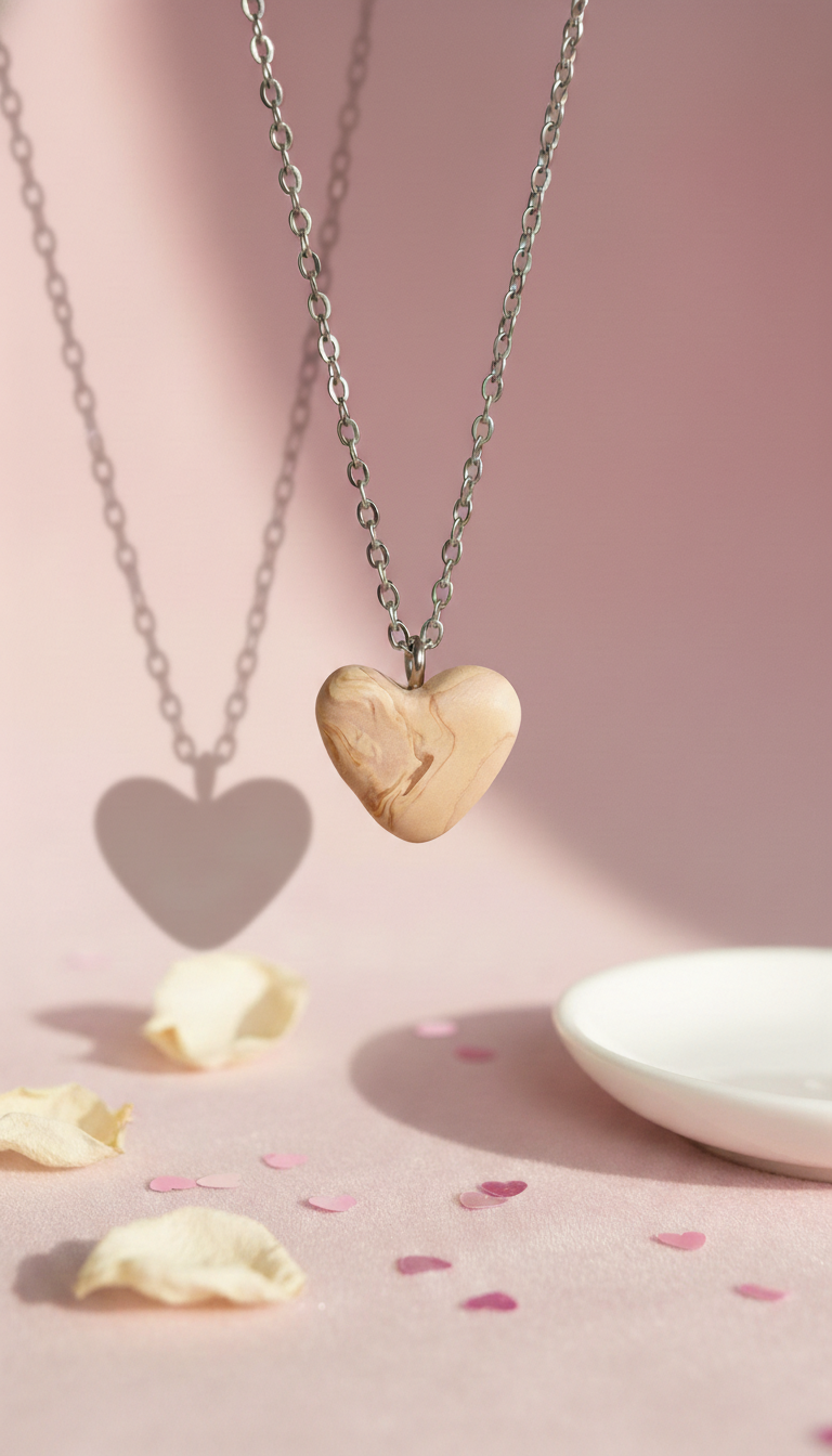 Heart-shaped pendants