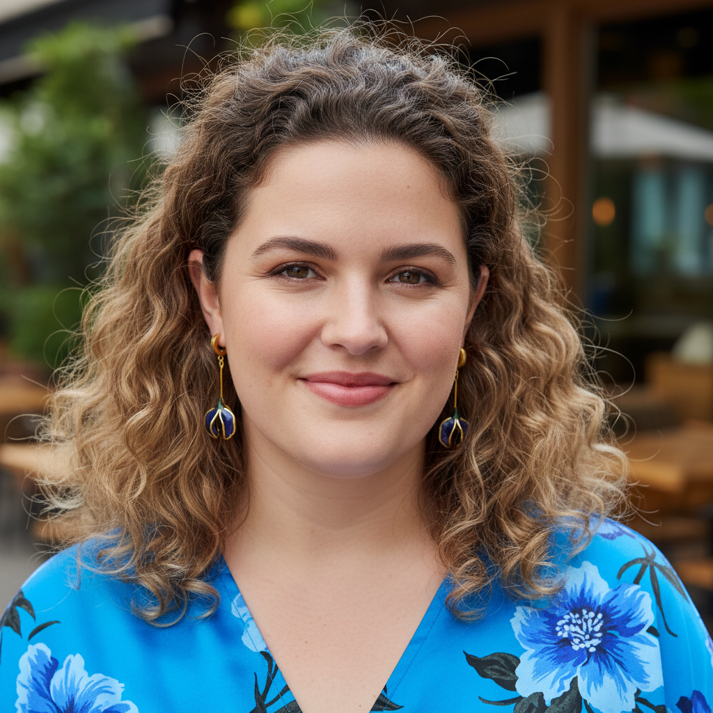 Flower-shaped earrings, long asymmetrical white earrings