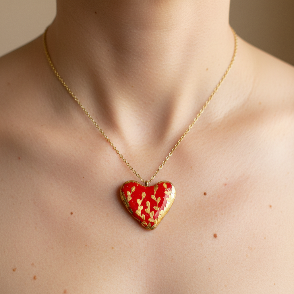 Heart-shaped pendants