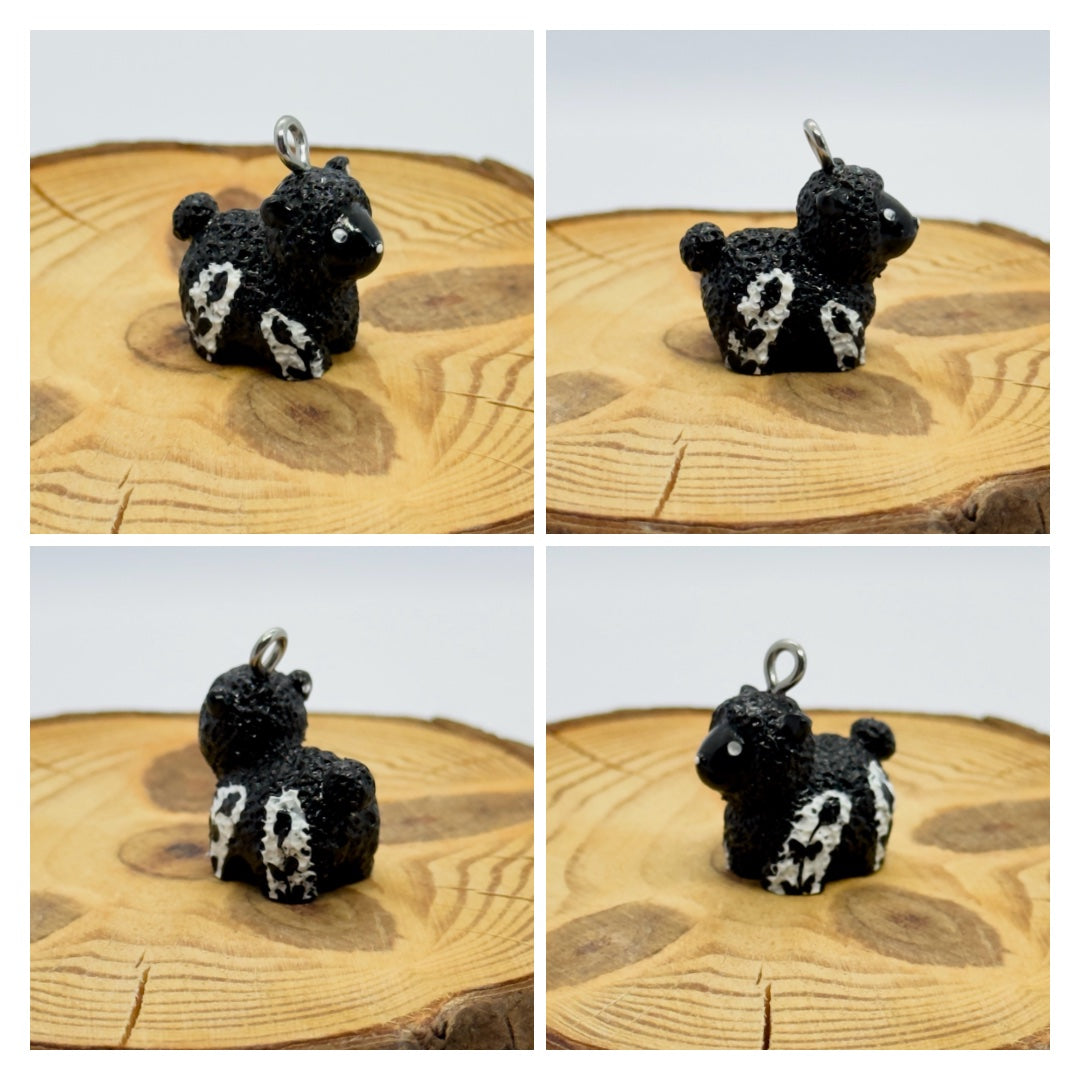 All pendants feature a miniature sheep animal and are hand-painted.