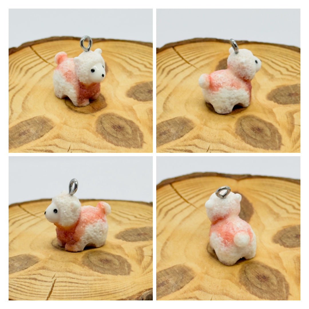 All pendants feature a miniature sheep animal and are hand-painted.
